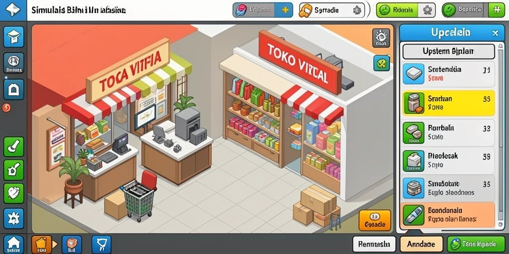 Tampilan awal game dengan grafis yang menarik.
