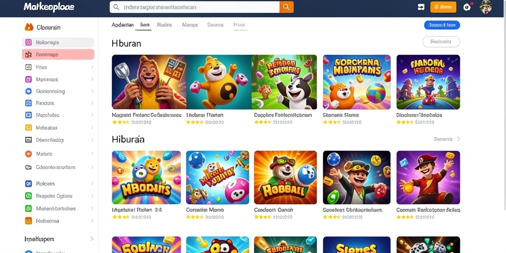Screenshot aplikasi FBRP88 menunjukkan grafis yang menawan.