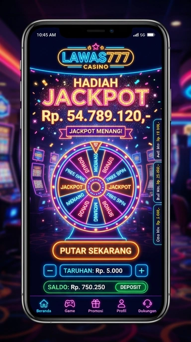 Cuplikan layar menu unduhan lawas777 untuk perangkat Android